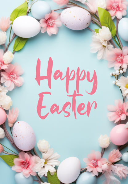 Happy Easter - Flower Wreath (Value)