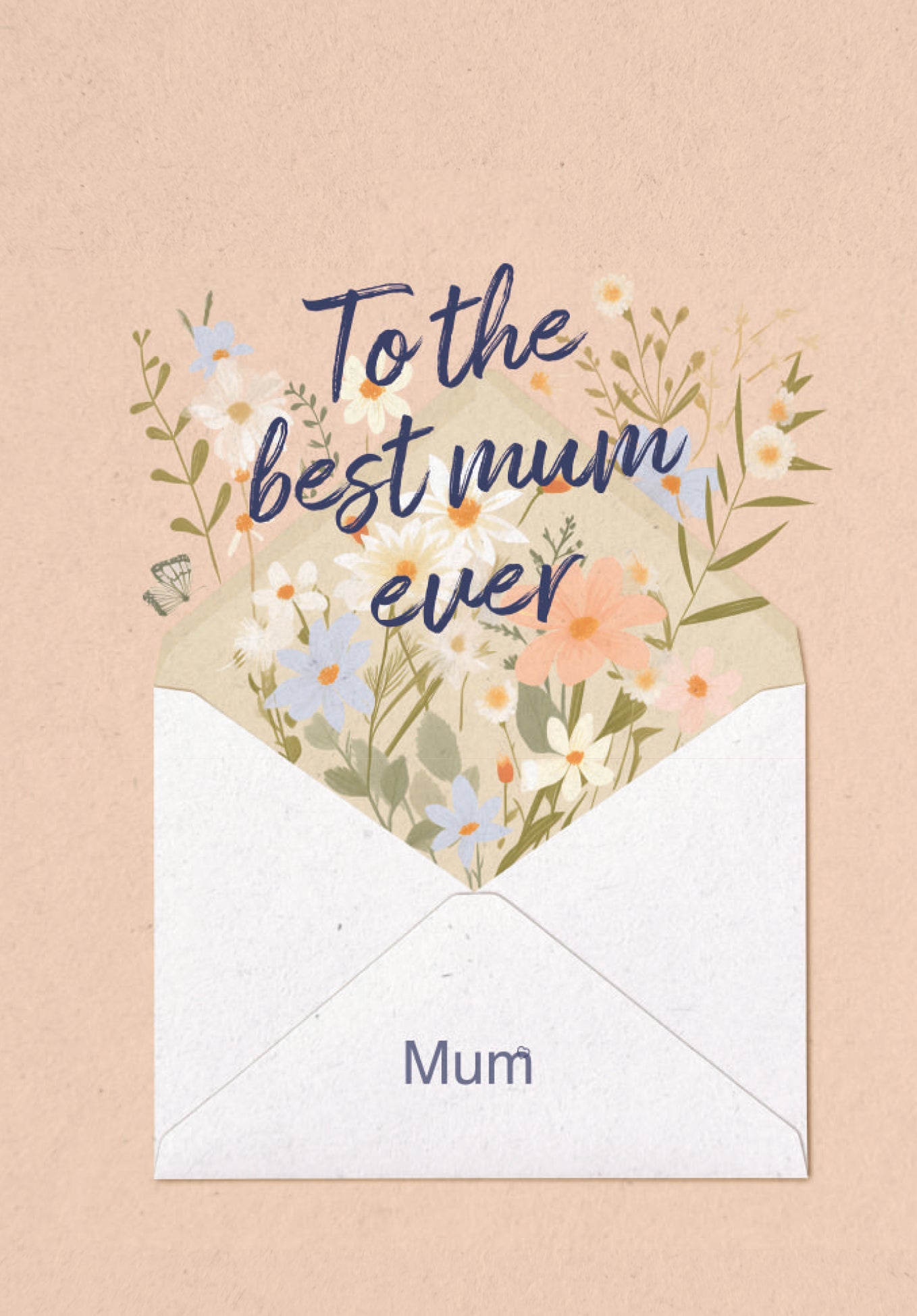 Best Mum ever - Letter Flowers (Value)