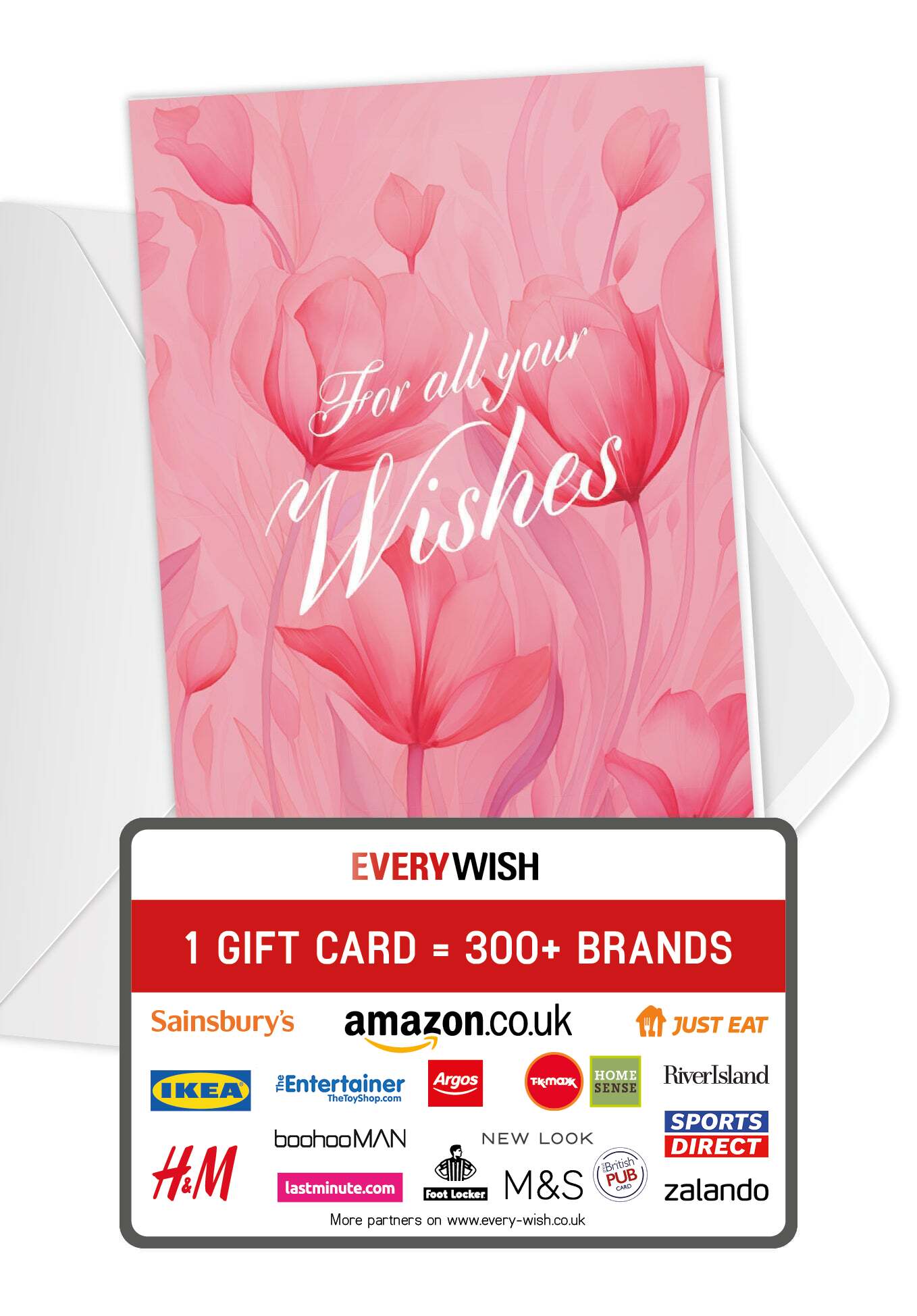 For all your wishes - Pink Flowers (Value)