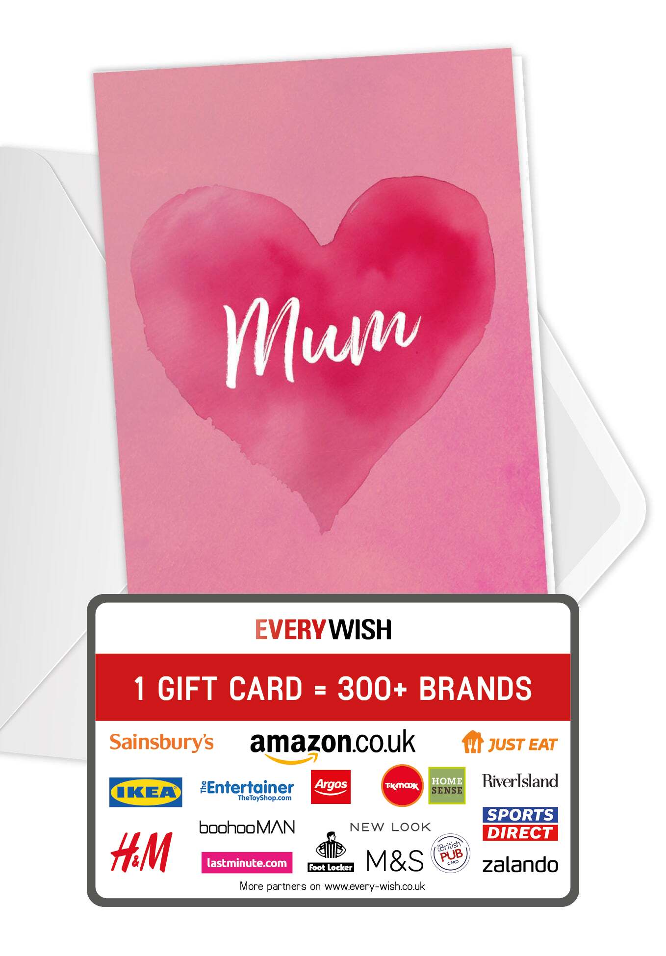 Mum - Pink Heart (Value)