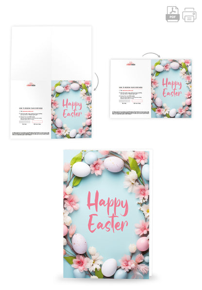 Happy Easter - Flower Wreath (Value)