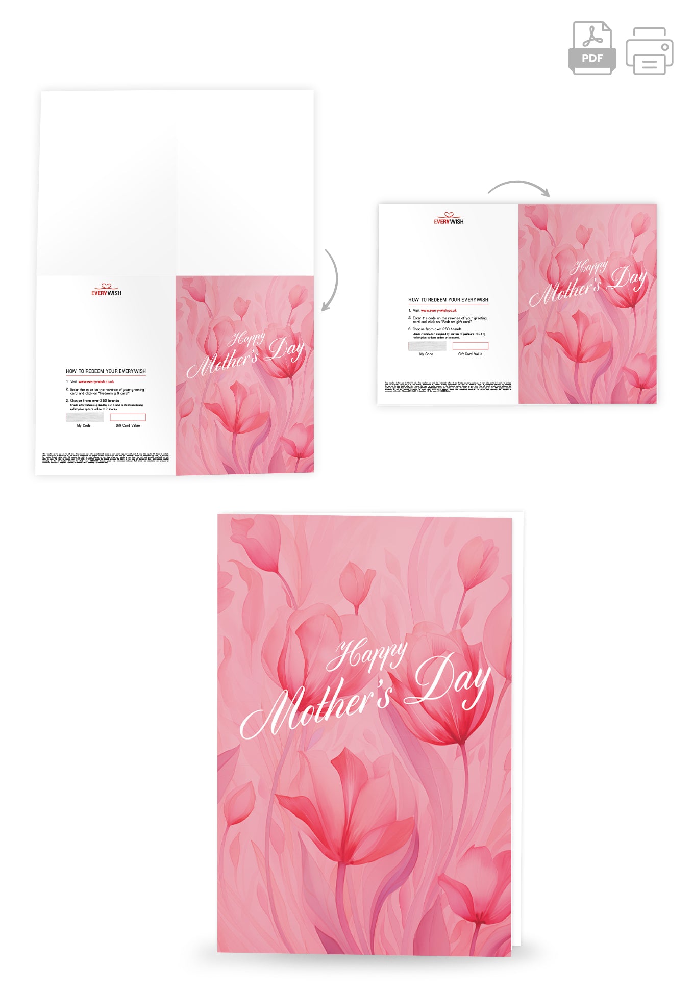 Happy Mother's Day - Pink Flowers (Value)